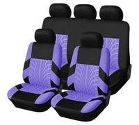 HHCVLUZI Ensembles De Housses Siège Voiture pour Renault Clio 3 2005 2006 2007 2008 2009 2010 2011 2012,Confortables Respirant Protection Couvre Sieges Protecteurs De Siège Accessoires,M/Purple