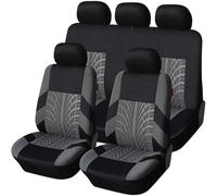 HHCVLUZI Ensembles De Housses Siège Voiture pour Renault Clio 3 2005 2006 2007 2008 2009 2010 2011 2012,Confortables Respirant Protection Couvre Sieges Protecteurs De Siège Accessoires,B/Gray
