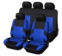 HHCVLUZI Ensembles De Housses Siège Voiture pour Renault Clio 3 2005 2006 2007 2008 2009 2010 2011 2012,Confortables Respirant Protection Couvre Sieges Protecteurs De Siège Accessoires,E/Blue
