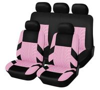 HHCVLUZI Ensembles De Housses Siège Voiture pour Renault Clio 3 2005 2006 2007 2008 2009 2010 2011 2012,Confortables Respirant Protection Couvre Sieges Protecteurs De Siège Accessoires,F/Pink