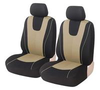 HHCVLUZI Ensembles Housses Siège De Voiture pour VW T5 Year of Manufacture 2003-2015 (1+1),2 Pièces Respirant Avant Couver Couvre Antidérapant Protecteurs De Siège Accessoire,Beige