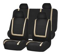 HHCVLUZI Housse De Siège De Voiture pour Renault Captur 2 E-Tech Hybrid 2020-2025, Couvre Sieges Avant Arrière, Car Respirant Protecteur Siège Couvre Interieu Accessoires, Beige