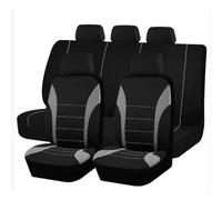 HHCVLUZI Housse Siège Voiture pour BMW Mini One/Cooper R50 R53 Hatchback 2001-2006, Housses Siège Avant Arrière Coussin Couvre Respirant Surround Complet Protections Accessoires,Grey