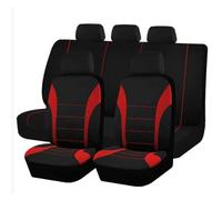HHCVLUZI Housse Siège Voiture pour Citroen C3/C3 Aircross/C3 Picasso/AirCross/C3, Housses Siège Avant Arrière Coussin Couvre Respirant Surround Complet Protections Accessoires,Red