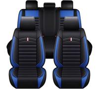 HHCVLUZI Housse Siège Voiture pour Ford Fiesta | Fiesta Plus/Titanium/St-Line/Active/St 2008-2022，Cuir PU Avant Et Arrière Housse De Protection Coussin De SièGe Respirant Interieur Accessoires,Blue