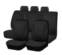 HHCVLUZI Housse Siège Voiture pour Skoda ENYAQ, Housses Siège Avant Arrière Coussin Couvre Respirant Surround Complet Protections Accessoires,Black