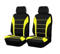 HHCVLUZI Housses De Siège Avant De Voiture, pour VW T5 Year of Manufacture 2003-2015 (1+1) Imperméable Antidérapant Housses De Siège Avant Coussins Couvre Protections Siège,Yellow
