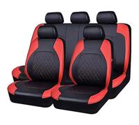 HHCVLUZI Housses Siège Voiture pour Great Wall RUV Safe Sailor SoCool Steed SUV,Siège Avant Arrière Housses Siège Voiture Cuir Protecteur Siège Couvre Confortable Accessoires,C/Red
