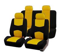 HHCVLUZI Voiture Ensembles De Housses Siège pour Land Rover Discovery Sport 2016-2022,9 Pièces Avant Arrière Coussins Couvre Respirant Protections De Siège Accessoires,Yellow