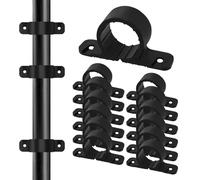 HhdvdyWgd Lot de 50 supports de tuyau de suspension en plastique dur noir de 2,5 cm, colliers de serrage PEX robustes pour tuyaux en PEX/CPVC/cuivre - Supports de tuyaux en plastique, Abrazaderas pour