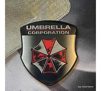 HHF-1 Umbrella Corporation Resident Evil Autocollant en métal pour voiture - Emblème en aluminium (noir)