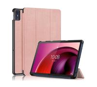 HHF Accessoires pour tablette, coque rigide en polycarbonate avec support magnétique à trois volets, compatible avec Lenovo Xiaoxin Pad Pro 12,7" 2025 (or rose)