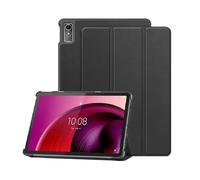 HHF - Accessoires pour tablette - Coque rigide en polycarbonate - Support magnétique à trois volets - Compatible avec Lenovo Tab M8 4ème génération TB-300FU 2023 (noir)