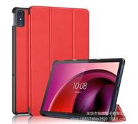 HHF - Accessoires pour tablette - Coque rigide en polycarbonate - Support magnétique à trois volets - Compatible avec Lenovo Tab M8 4ème génération TB-300FU 2023 (rouge)