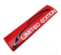 HHF Autocollants 1pc 9cm * 2.4cm Métal 3D Autocollants Voiture Limited Edition Emblem Badge Stickers for Les Voitures universelles (Color Name : Red)