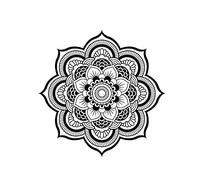 HHF Autocollants Sticker de Voiture 1PC Autocollant de Voiture Mandala Demi Mandala Vinyle Autocollant pour décalque de Voiture Mandala Mandala Décalque de Fleur pour Tous Les modèles de Voiture