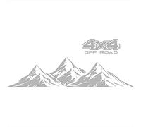 HHF Autocollants Stickers de Voiture 1pc Mountain 4x4 Voiture Voiture Sticker Vinyle pour ramassage Autocollant arrière de Camion Hors Route (Color Name : Gris)