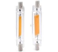 Hhf Home Lighting 10pcs/lot R7s COB LED R7s 78mm/118mm/189mm 4w/5w/7w/13w/15w Double Ended Lumière LED Lampe Tube De Verre, 220v White Light, 118 * 16mm-13W