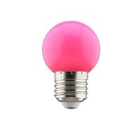 HHF Home Lighting, Pack de 5, lumière colorée LED AC220V SMD2835 E27 G45 1W lampe de poche LED lustre décorations de noël lampe(Rose)