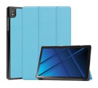 HHF Tab Accessories Coque rigide portable en cuir PU compatible avec Lenovo Tab M10 Plus 3ème génération 10,6" TB-125F/128F Bleu ciel