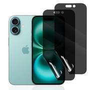 Hhfcryst 2 Pièces Anti-Espion Film Protection pour iPhone 16, Hydrogel Film Protecteur d'Écran Confidentialité en TPU Souple, Auto-Réparation, Anti-Bulles, Couverture Complète Bord à Bord