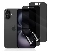 Hhfcryst 2 Pièces Anti-Espion Film Protection pour iPhone 16 Plus, Hydrogel Film Protecteur d'Écran Confidentialité en TPU Souple, Auto-Réparation, Anti-Bulles, Couverture Complète Bord à Bord