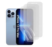 Hhfcryst Film de protection d'écran hydrogel mat pour iPhone 13 Pro Max, 3 pièces anti-rayures, anti-éblouissement, film de protection TPU, film hydrogel haute sensibilité anti-empreintes digitales
