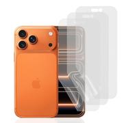 Hhfcryst Film de protection d'écran hydrogel mat pour iPhone 17 Pro Max, 3 pièces anti-rayures, anti-éblouissement, film de protection TPU, film hydrogel haute sensibilité anti-empreintes digitales
