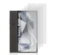 Hhfcryst Film de protection d'écran hydrogel mat pour Samsung Galaxy S24 Ultra, 3 pièces anti-rayures, film de protection TPU, anti-éblouissement, film hydrogel haute sensibilité