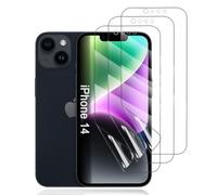 Hhfcryst Film Hydrogel de Protection pour iPhone 14, 3 Pièces TPU protections d'écran HD Transparent Souple(Verre non trempé)