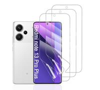 Hhfcryst Film Hydrogel de Protection pour Redmi Note 13 Pro+, 3 Pièces TPU protections d'écran HD Transparent Souple(Verre non trempé)