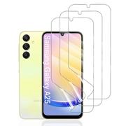 Hhfcryst Film Hydrogel de Protection pour Samsung Galaxy A25, 3 Pièces TPU protections d'écran HD Transparent Souple(Verre non trempé)