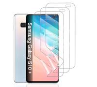 Hhfcryst Film Hydrogel de Protection pour Samsung Galaxy S10+, 3 Pièces TPU protections d'écran HD Transparent Souple(Verre non trempé)