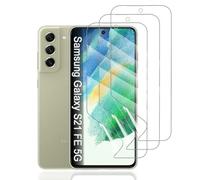 Hhfcryst Film Hydrogel de Protection pour Samsung Galaxy S21 FE 5G, 3 Pièces TPU protections d'écran HD Transparent Souple(Verre non trempé)