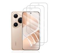 Hhfcryst Films de Protection d'écran en Hydrogel pour Huawei Pura 80 Pro, 3 Pièces HD Souple TPU Film Hydrogel Transparent Haute Sensibilité Film Protecteur (verre non trempé)