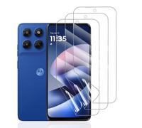 Hhfcryst Films de Protection d'écran en Hydrogel pour Motorola Moto G37, 3 Pièces HD Souple TPU Film Hydrogel Transparent Haute Sensibilité Film Protecteur (verre non trempé)