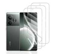 Hhfcryst Films de Protection d'écran en Hydrogel pour Realme GT 6T, 3 Pièces HD Souple TPU Film Hydrogel Transparent Haute Sensibilité Film Protecteur (verre non trempé)
