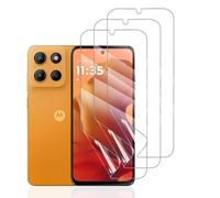 Hhfcryst Lot de 3 films hydrogel pour Motorola Moto G15 - En TPU souple - Transparent - Résistant aux rayures - Pas de bulles (verre non trempé)