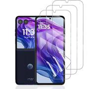 Hhfcryst Lot de 3 films hydrogel pour Motorola Razr 50 Ultra - En TPU souple - Transparent - Résistant aux rayures - Pas de bulles (verre non trempé)
