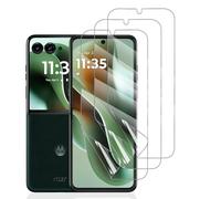 Hhfcryst Lot de 3 films hydrogel pour Motorola Razr 60 Ultra - En TPU souple - Transparent - Résistant aux rayures - Pas de bulles (verre non trempé)