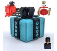 HHFDDP Boîte Cadeau Farce et Attrape Doigt d'honneur - Casse-Tête à 20 Vis avec Figurine 3D Pop-up & Rangement Secret