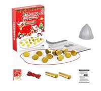 HHFDDP Magnetic Chess Game Set Edition (Black, Yellow, Blue) | 3 Festive Colours, Travel Bag & Rope | Steady Hands Challenge & Brain Teaser for Kids, Adults | Portable Holiday Party