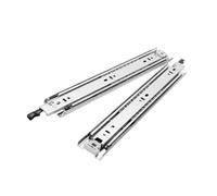 Hhfksci 1 Paire De Glissières Tiroir 150 LB Cache-Bagages Couverture | Coureur Boîte À Outils Camping-car D'armoire Bâti Rail Roulement À Billes D'extension(20inch(500mm),With lock)