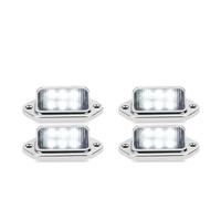 Hhfksci Feu De Plaque D'immatriculation À 6 LED, Feu De Gabarit Latéral De Sécurité 12V 24V, Clignotant Pour Voiture Camion Remorque Tracteur Camping-car Kit De Feux Arrières