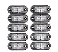 Hhfksci Lot De 10 Feux D'avertissement À Diode Pour Remorque, Camion, Jaune, Orange, Blanc, Rouge, LED, Gabarit Latéraux 12V, 24V Kit De Feux Arrières