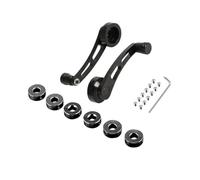 Hhfksci Module de lève-vitre Pour 2 Pièce/ensemble Voiture Universelle En Alliage D'aluminium Poignée Porte Manuelle Manivelle Enrouleur Fenêtre Accessoires Remplacement