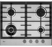 HHG6BF4C3X Plaque de cuisson 4 feux gaz Brûleur double couronne Inox 60 cm