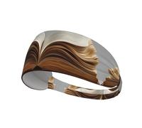 HHGFASD A Open Book Pattern Bandeau élastique pour homme et femme Séchage rapide