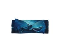 HHGFASD Bandeau bébé motif requins sous la mer avec nœud - Bandeau en polyester doux, doux pour la peau et extensible pour les nourrissons de 0 à 6 mois