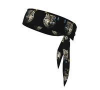 HHGFASD Bandeau de sport à motif loup brutal pour homme et femme, doux et respirant, évacuant l'humidité, athlétique